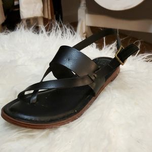 Flat Black Sandals